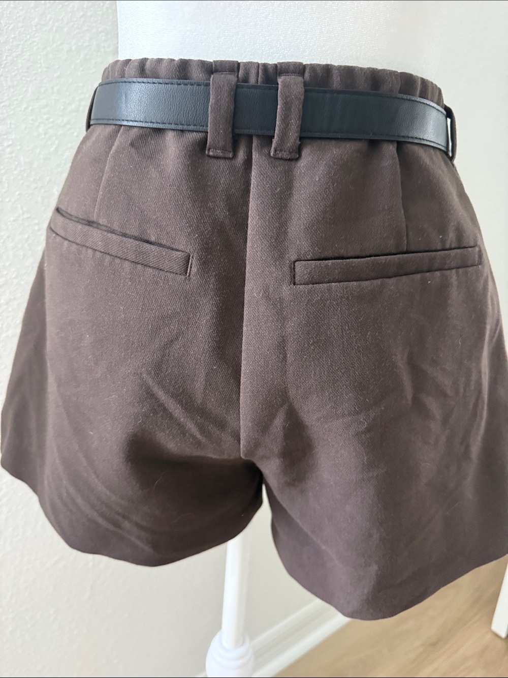 Brown Women’s Cotton-Blend Short Pants - Picture 2 of 5